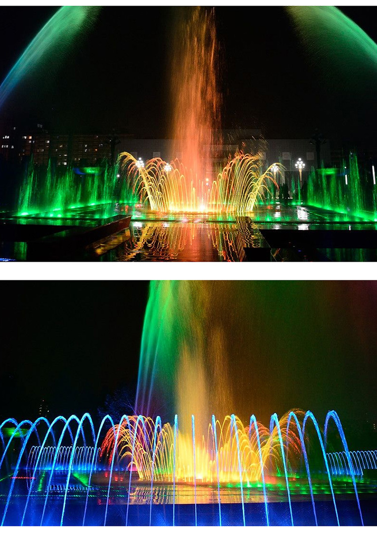 喷泉灯led水底灯水下射灯户外七彩变色水池灯景观水景灯防水灯6w七彩