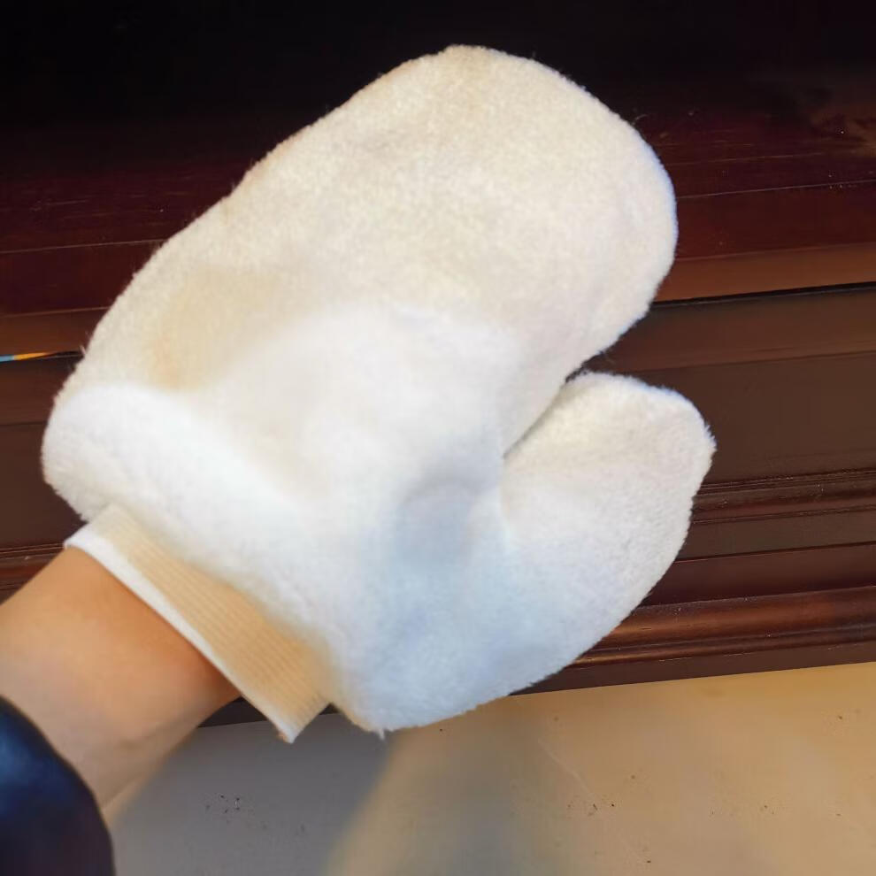 手套式抹布家用 家具打蜡抛光手套擦皮沙发清洁上油家务除尘抹布红木