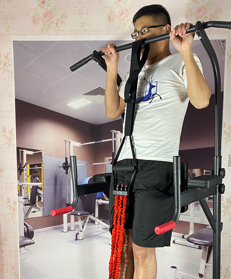 新款引体向上辅助器龙门架中考体育引体向上辅助带弹力