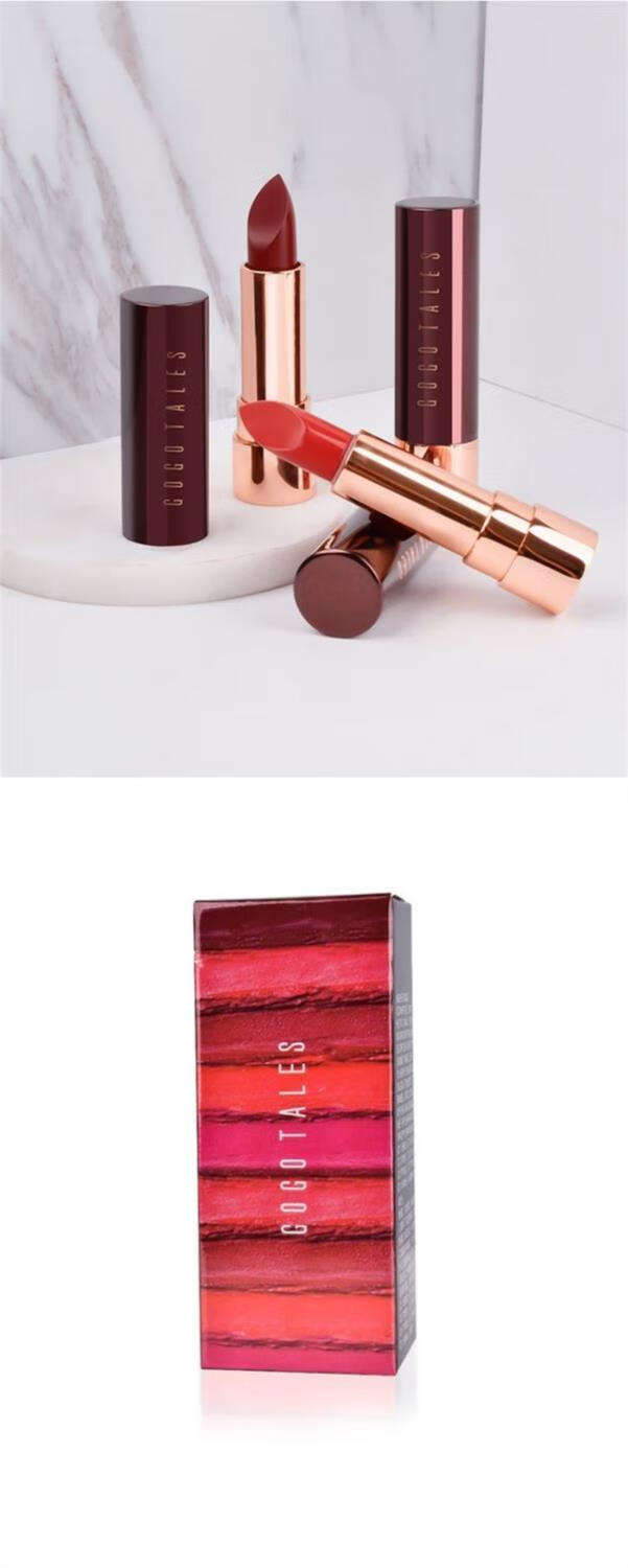 gogotales戈戈舞丝润柔雾口红哑光雾面丝绒红棕牛血色平价款303干枫叶