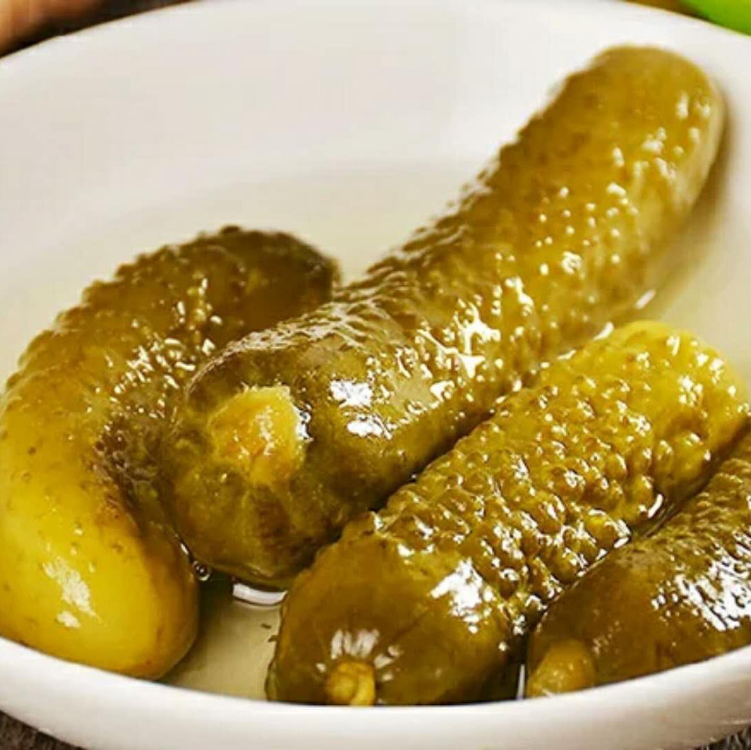 德国进口俄式酸青瓜酸黄瓜罐头670g汉堡沙拉意面三明治腌黄瓜