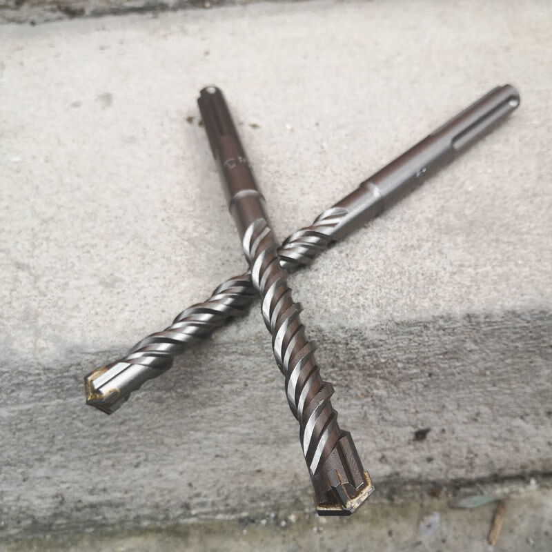 黛惑 十字钻头 五坑电锤钻头十字四刃混凝土穿墙加长冲击钻配喜利得