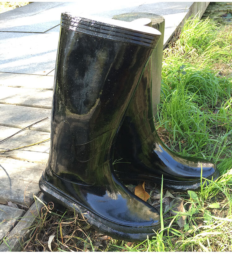 【官方旗舰】雨季防滑雨靴男士雨鞋耐磨橡胶男工作劳保加厚胶鞋防水