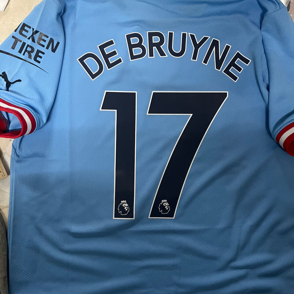 乐宾博(lebinbo)腾讯体育同款22-23新款英超曼城蓝色球衣9号哈兰德17