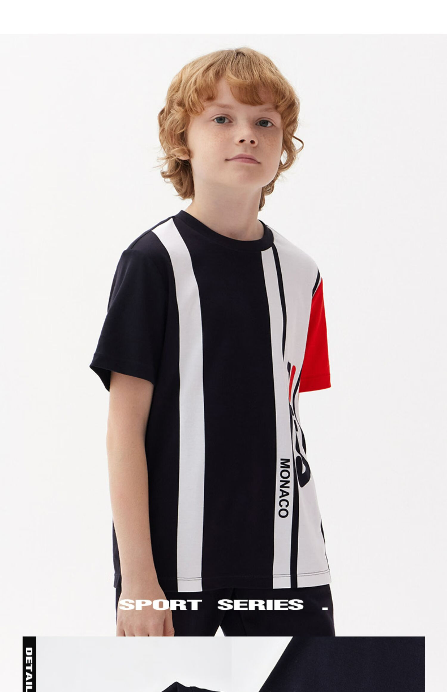 filakids斐乐童装男童短t2022春季新款中大童儿童时尚帅气上衣潮传奇