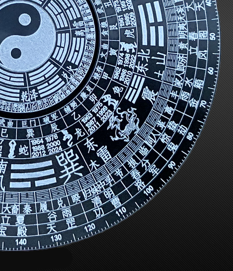 中国风指尖陀螺太极八卦阵全金属合金减压神器儿童玩具风水罗盘4卦