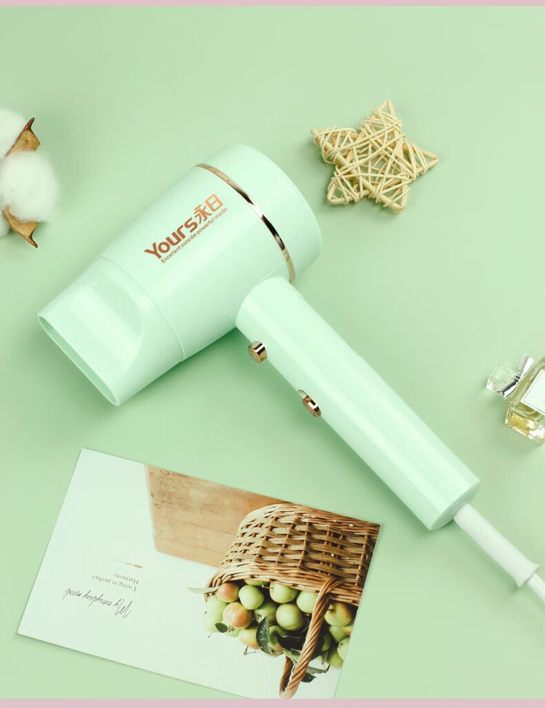 永日电吹风机家用大小功率宿舍用学生网红吹风筒发廊冷热风女生款800w