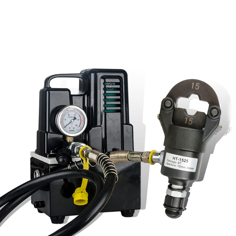 不锈钢管液压卡压钳电动手动dn15100分体式压管钳双卡253240501525