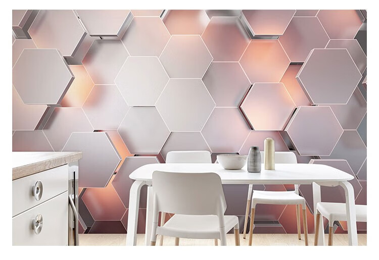 感墙纸直播间背景办公室科幻电竞房科技感装饰无缝无纺布墙纸专用胶水