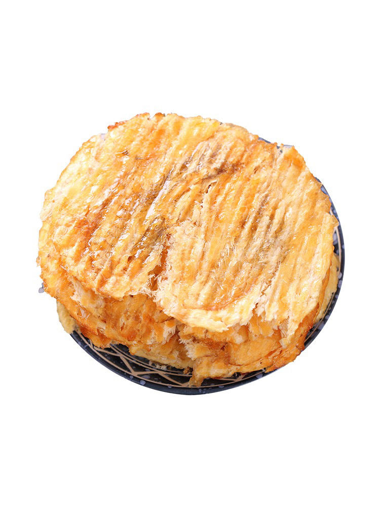 高品质烤鱼片精品海味小吃即食海鲜特产即食海鲜零食 圆形鱼片500g