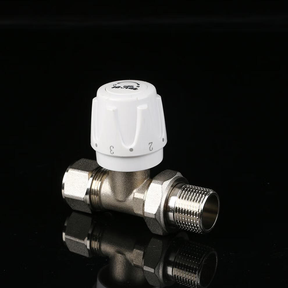 铝塑温控阀地暖管pert卡套式ppr手动角阀直阀暖气散热器调温2012卡套