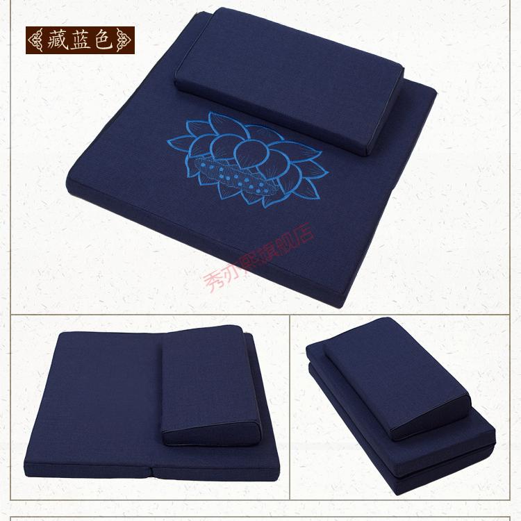 2022新款佛学院南怀瑾打坐垫打坐垫禅修垫椰丝折叠冥想静坐垫家用跪