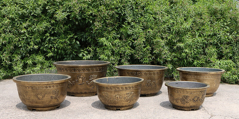 花盆塑料树脂加厚龙缸超特大号圆形花盆庭院绿植无孔水培荷花缸睡碗莲