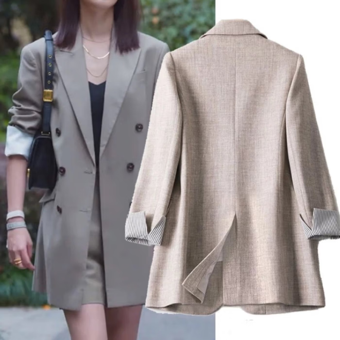 2022新款欢乐颂同款衣服杨采钰方芷衡露西白鹿外套西装西服风衣毛衣