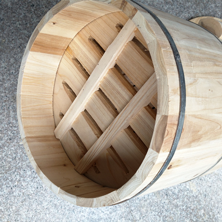 蒸饭桶木桶大小商用糯米饭团饭甄香杉木底酒蒸子带盖家用木制蒸笼上55