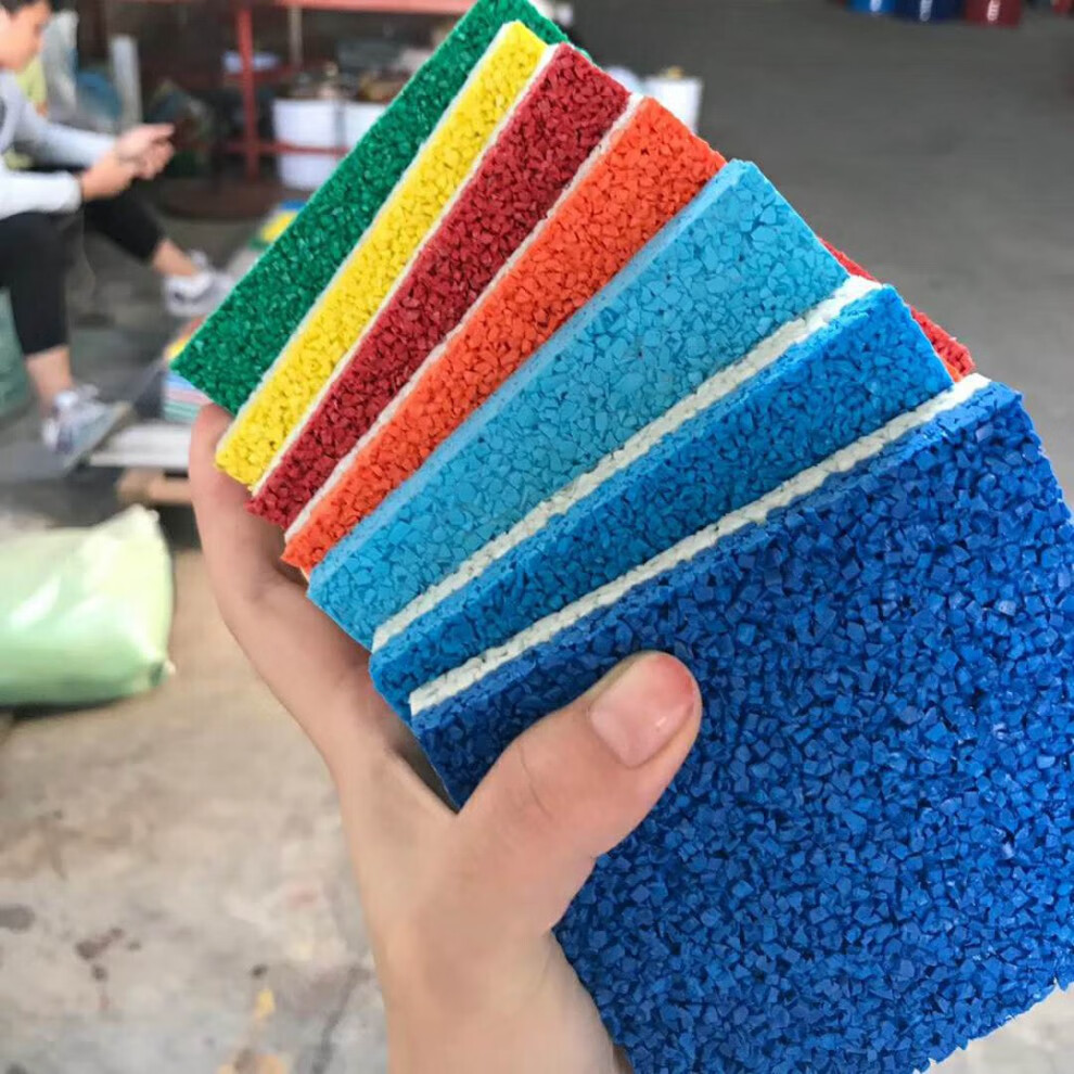 epdm橡胶颗粒塑胶彩色室外地胶跑道幼儿园篮球场地坪地面地垫材料