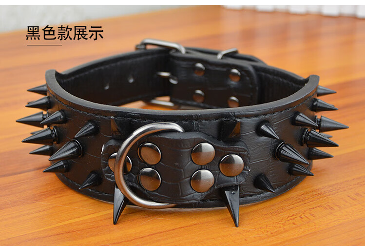 杜宾链子 狗狗铆钉项圈防咬狗脖套德牧比特杜宾圈脖圈狗链子铁链中型