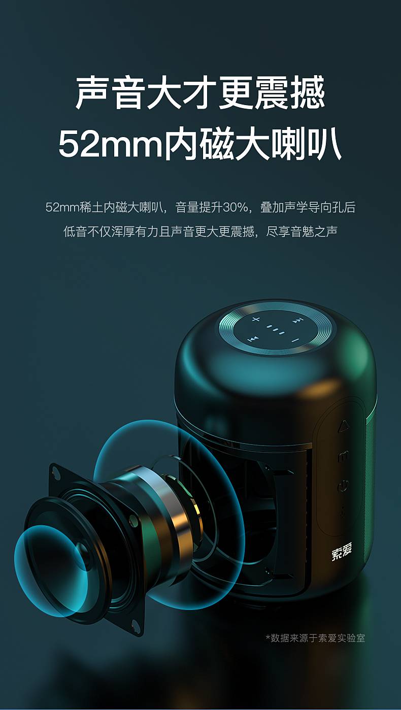 索爱e30无线蓝牙音箱迷你小型音响户外大音量3d环绕便携随身收款手机