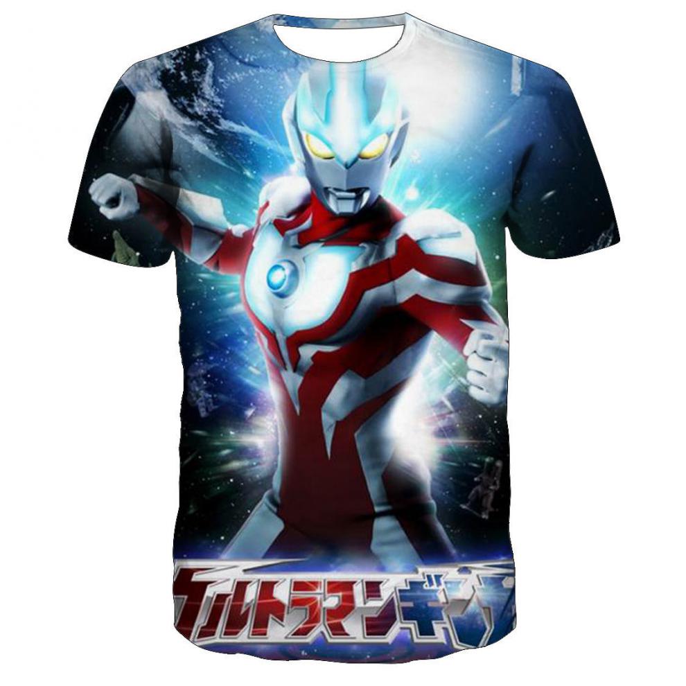 夏季奥特曼t恤短袖超人衣服小孩男大童儿童青少年中小学生潮n8图110码