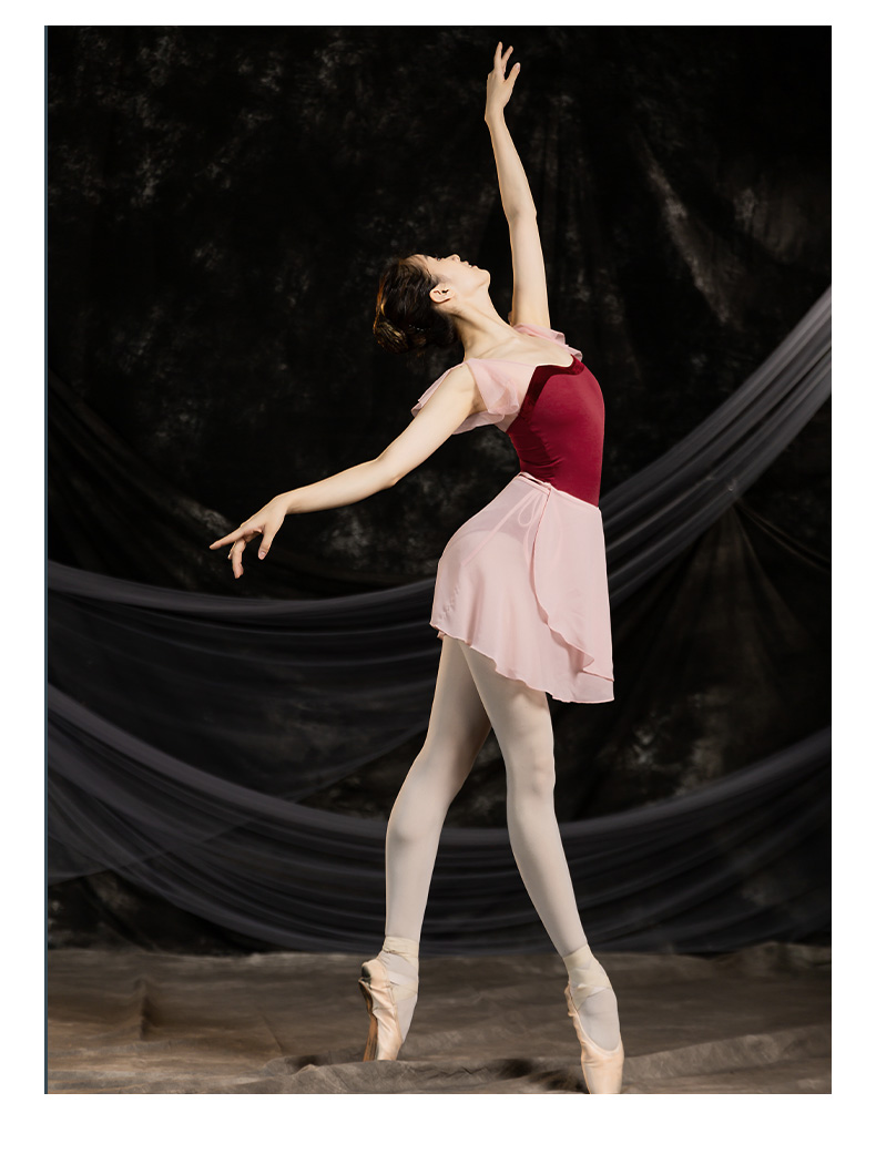 枫岚情 体操服 形体服芭蕾舞练功服连体服舞蹈体操服女艺考训练套装