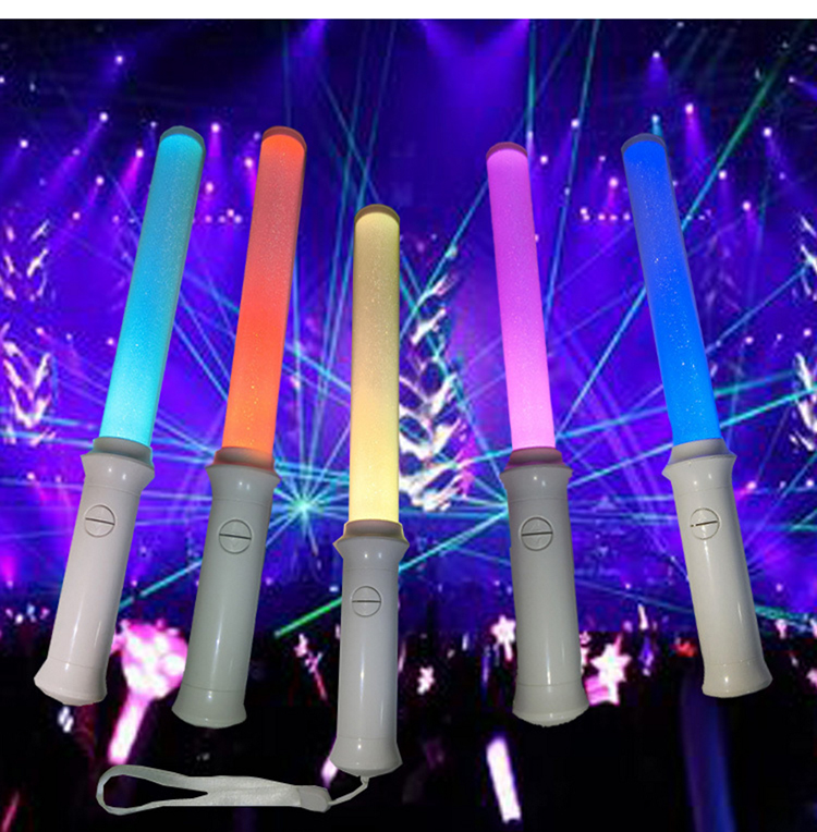 少女应援棒打call棒酒吧气氛道具派对演唱 荧光棒大号t 25cm款【图片