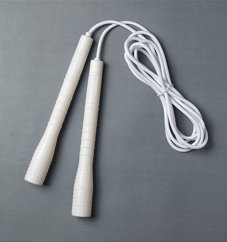 双摇跳绳速度跳绳花样花式白胶绳成年人小学生中考双摇拳击训练白色