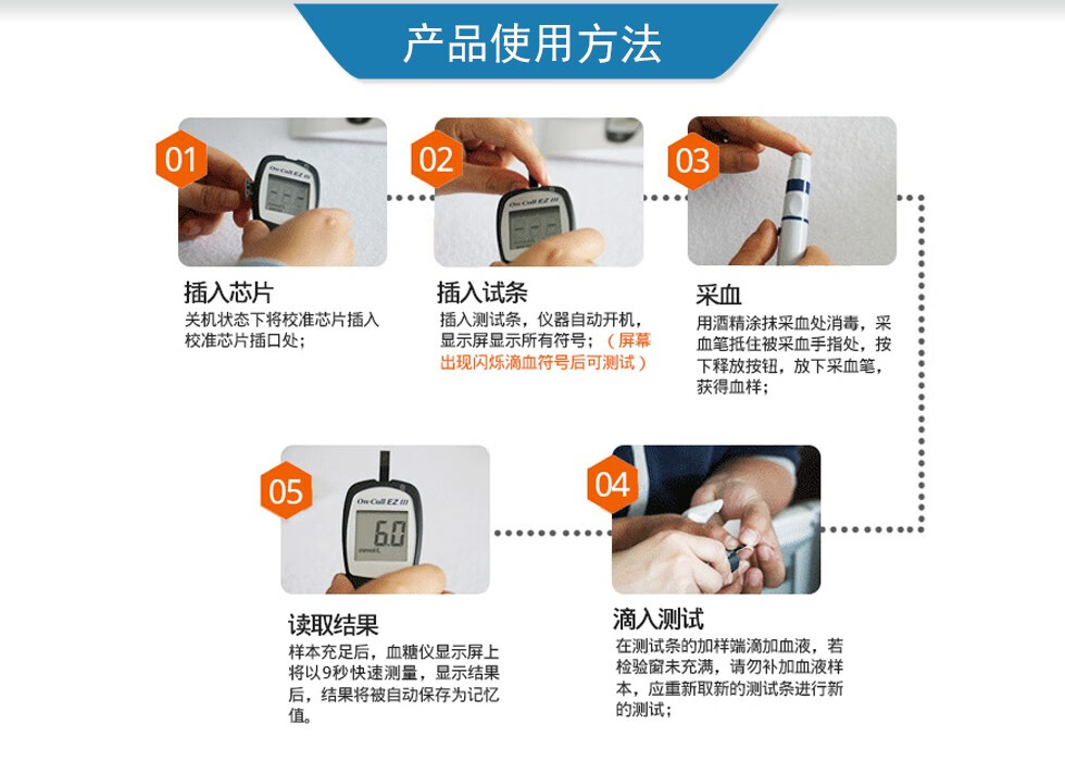 艾科血糖试纸 eziii血糖仪ez3试纸条仪 【瓶装】筒装50片试纸带针