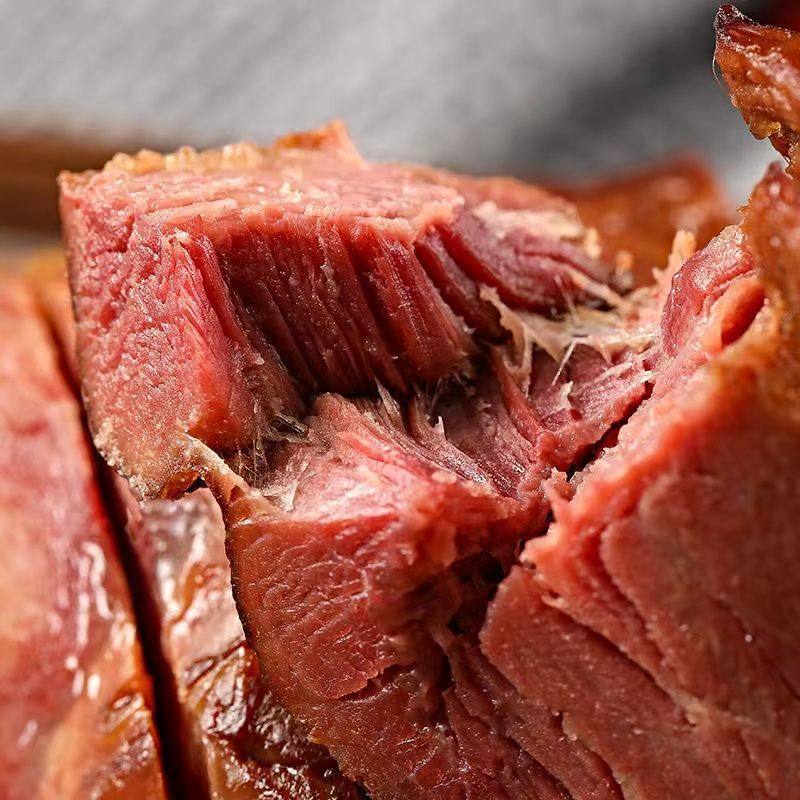 驴肉熟食山东特产全熟酱香驴肉原切真驴肉真空即食酱香驴肉4袋800g