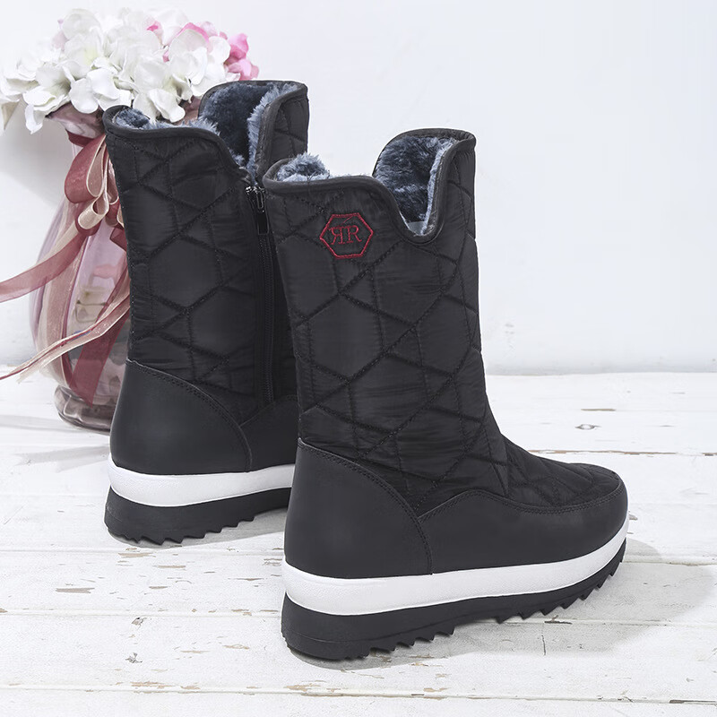 nike耐克女款自己工厂现货休闲棉鞋女欧美优选保暖棉鞋厚底增高显瘦