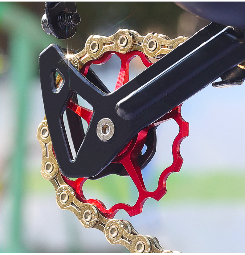 适用于山地公路自行车后拨导轮陶瓷培林轴11t13齿变速器小齿轮配件