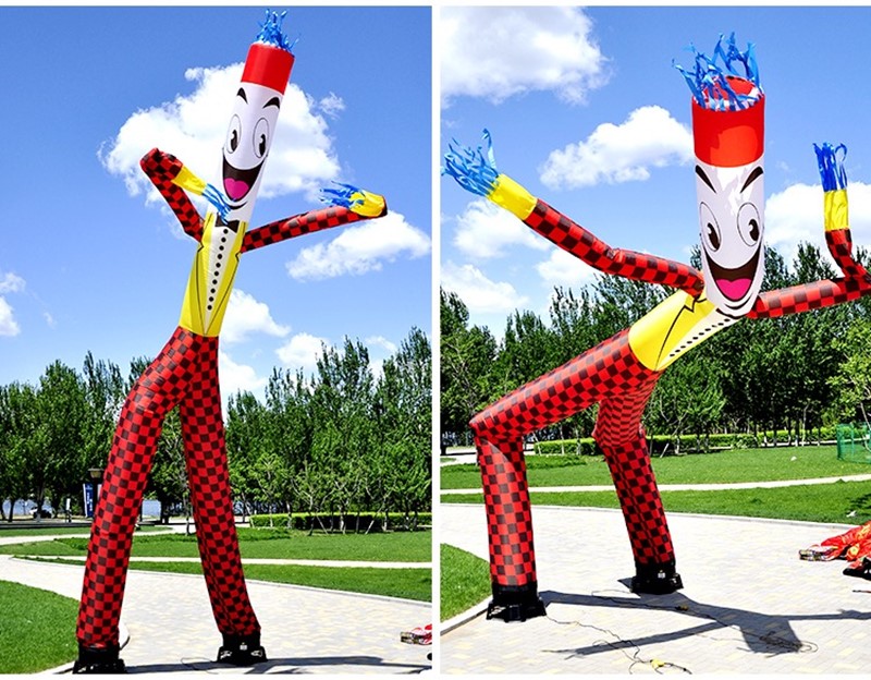 魔性鼓风机定制充气舞星招手摇摆跳舞人财神小丑卡通人偶洗车工舞星