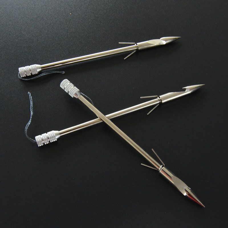 弹弓捕渔器鱼镖弹弓射鱼镖射鱼轮不锈钢短款镖鱼箭射鱼器鱼枪鱼捕鱼鳔