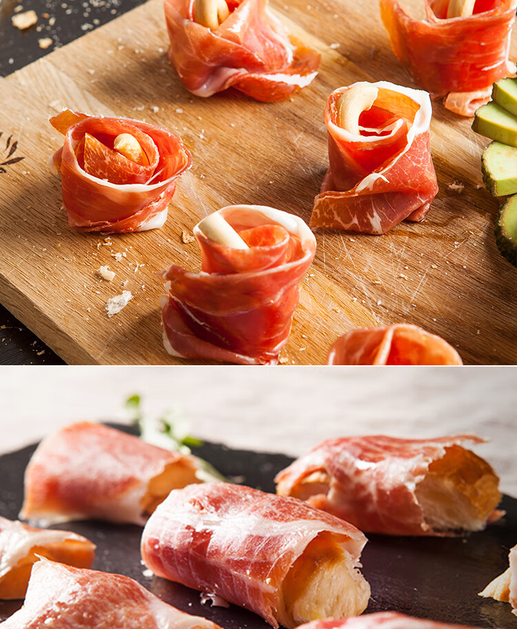 西班牙火腿切片生吃即食ham进口健康后腿100克15个月塞拉诺火腿【图片