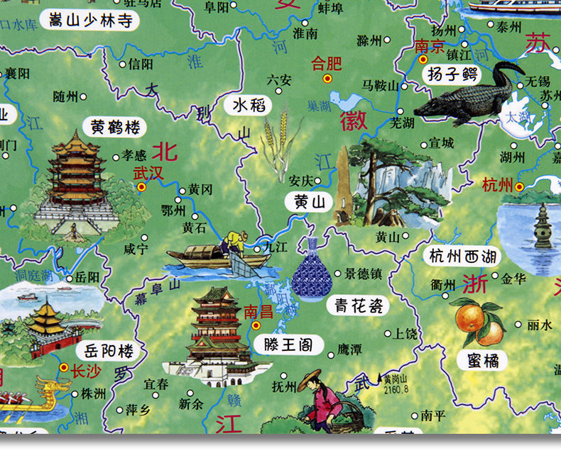 抖音同款2021新版中国世界地图少儿贴图高清防水覆膜儿童房专用大尺寸