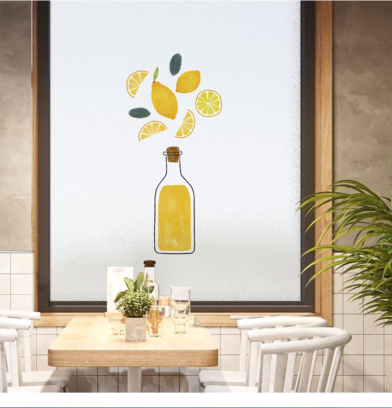 恒几玻璃贴纸门窗厨房卫生间无胶防窥膜透明膜自粘门贴透光不透人玻璃