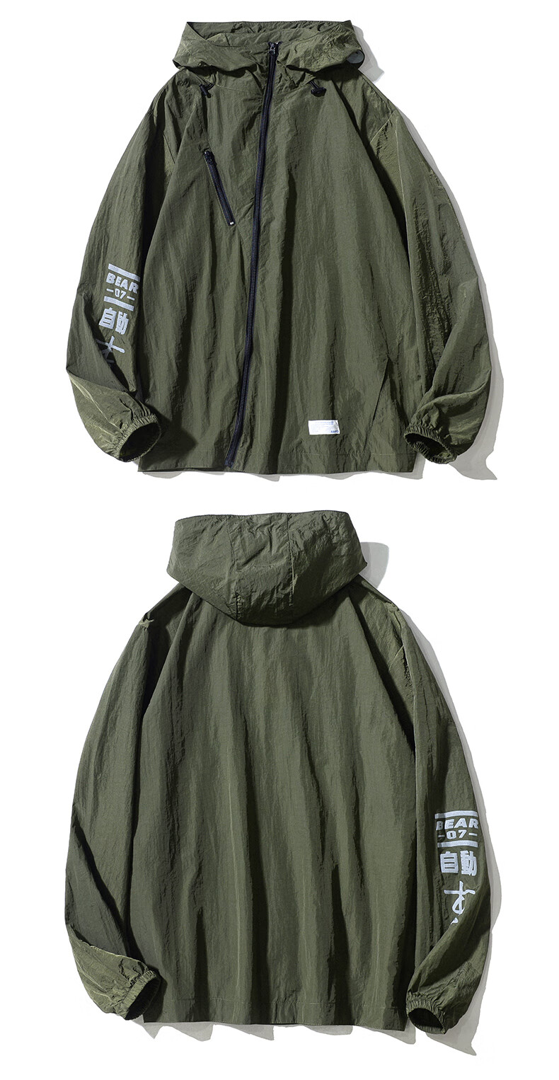 claw money冲锋衣男女夏季冲锋衣大码国潮轻薄款新机能风外套 fsy0521