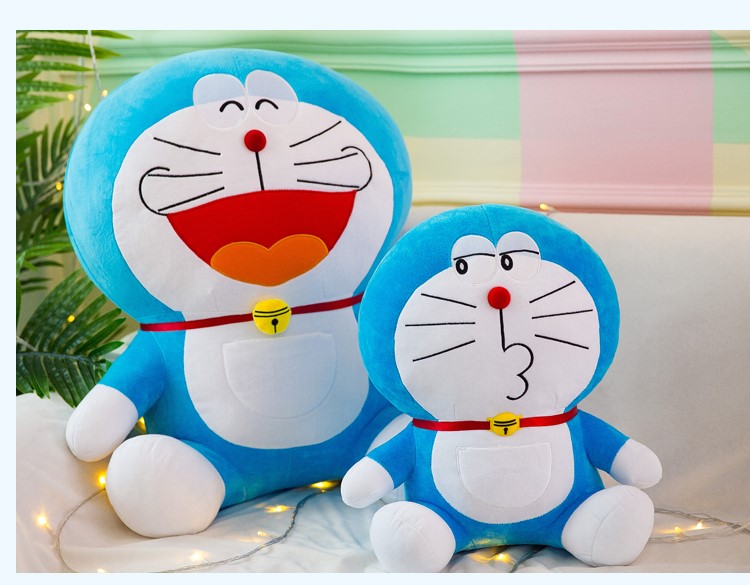 情人节礼物哆啦a梦公仔玩偶蓝胖子大号机器猫毛绒玩具女孩定制款 亲亲
