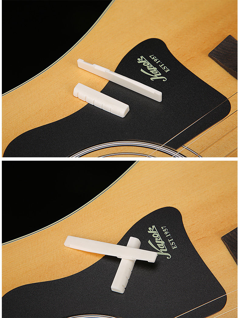 民谣木吉他弦枕琴枕纯牛骨琴桥古典吉他上下弦枕4041寸吉他配件abs