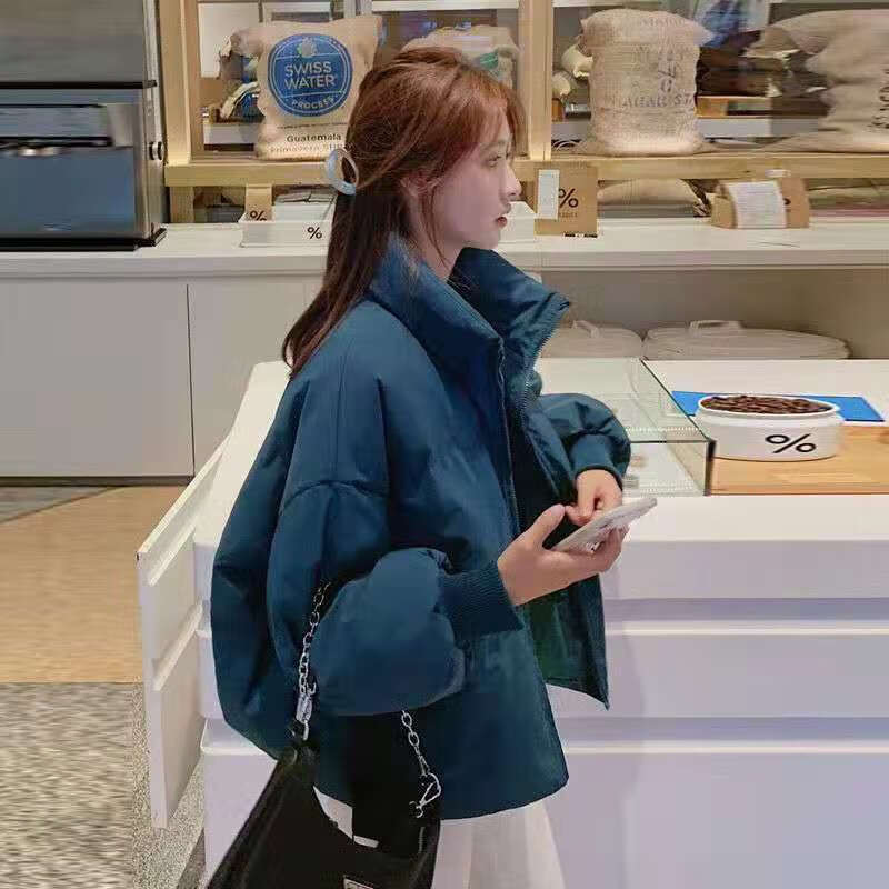 女装新款女装棉服女短款时尚百搭棉衣女宽松韩版面包服