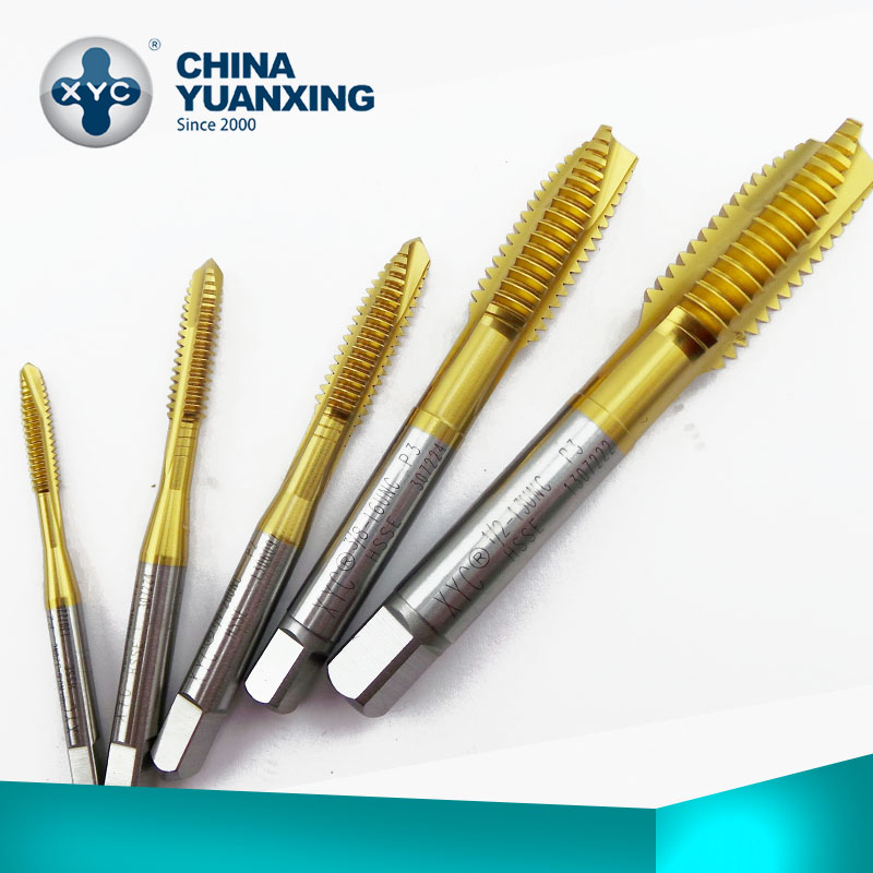 厦门xyc圆兴镀钛先端丝攻不锈钢先端丝锥m16x035m234568m20镀钛螺旋