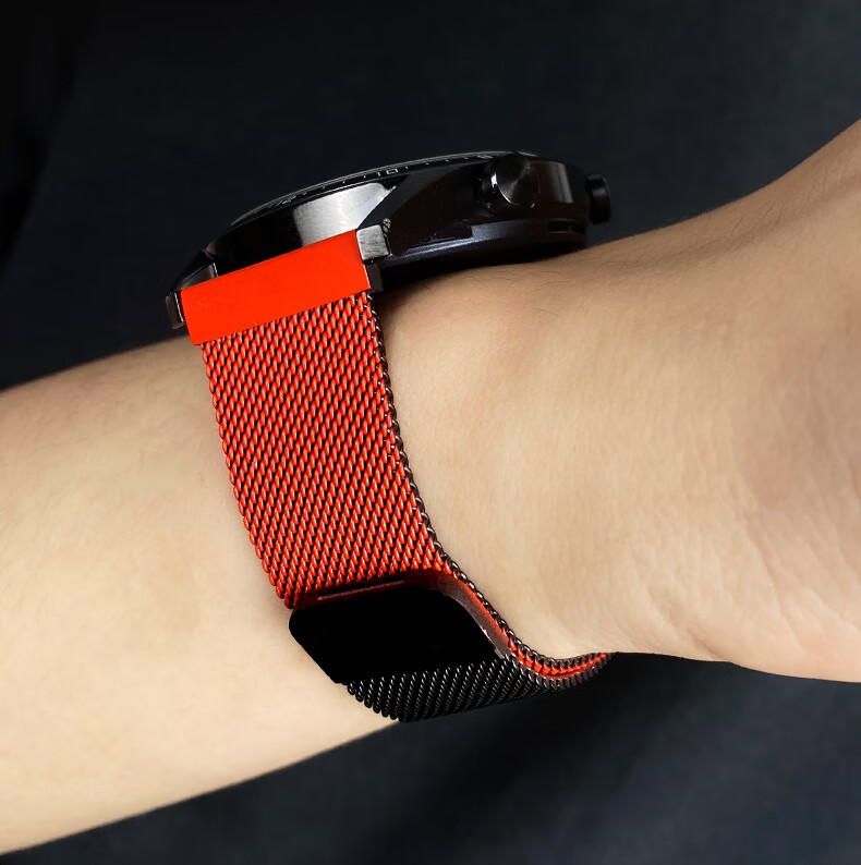华为手表表带原装gt3|gt2pro金属编织磁吸watch3pro透气荣耀智能magic