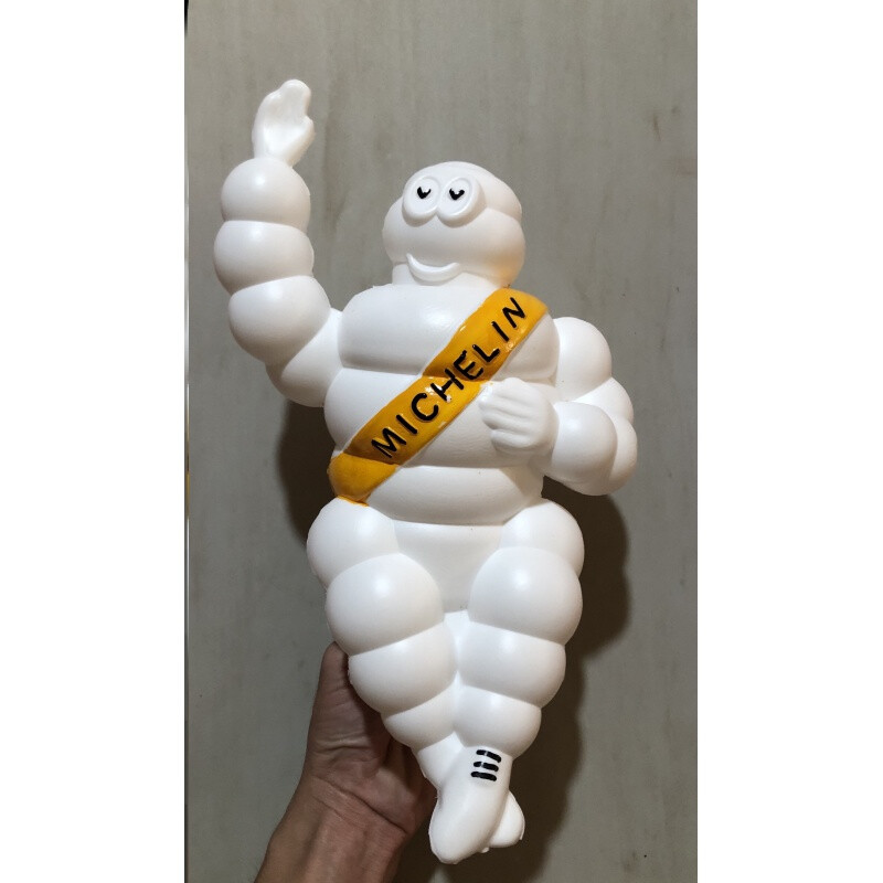 米其林公仔车顶公仔货车米胖子必比登带灯装饰摆件大号人偶动漫手毕柯