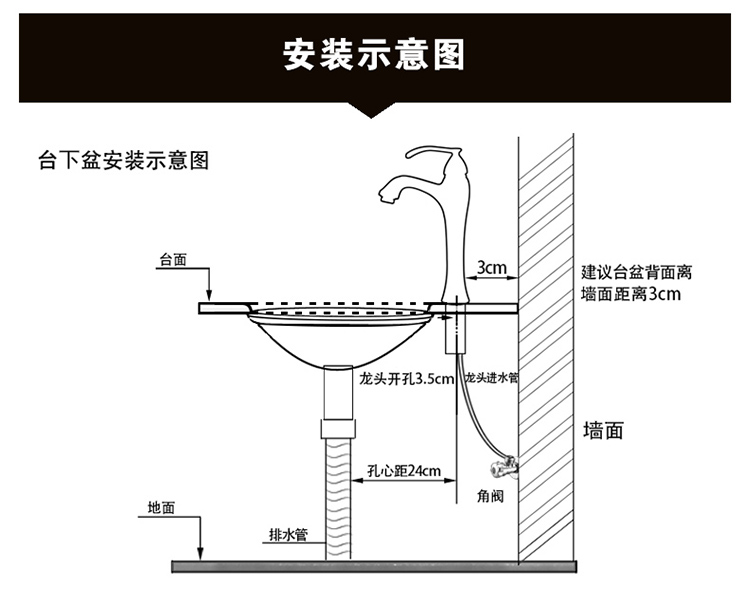 奥杰华金色欧式椭圆方形陶瓷台下盆嵌入式石下盆洗手洗脸盆洗面盆洗手