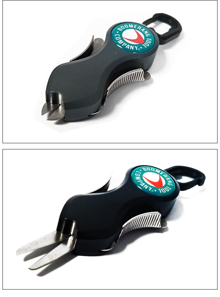 boomerang剪线器420不锈钢耐腐蚀可伸缩 尼龙碳线路亚剪刀 pe剪刀
