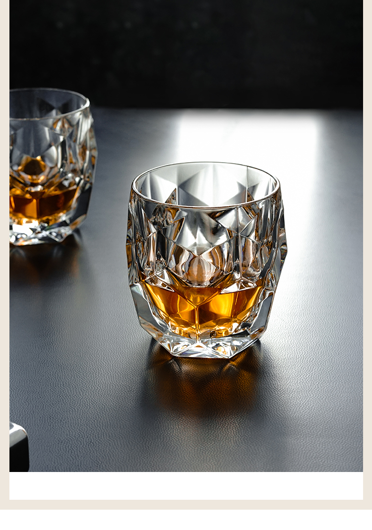 白兰地品鉴杯捷克bohemia水晶玻璃威士忌酒杯白兰地洋酒杯家用酒吧卢