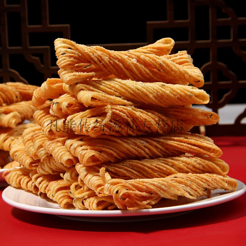 芝麻金丝馓子约30把河南本地传统纯手工特产馓子散装油炸面食鸡蛋馓子