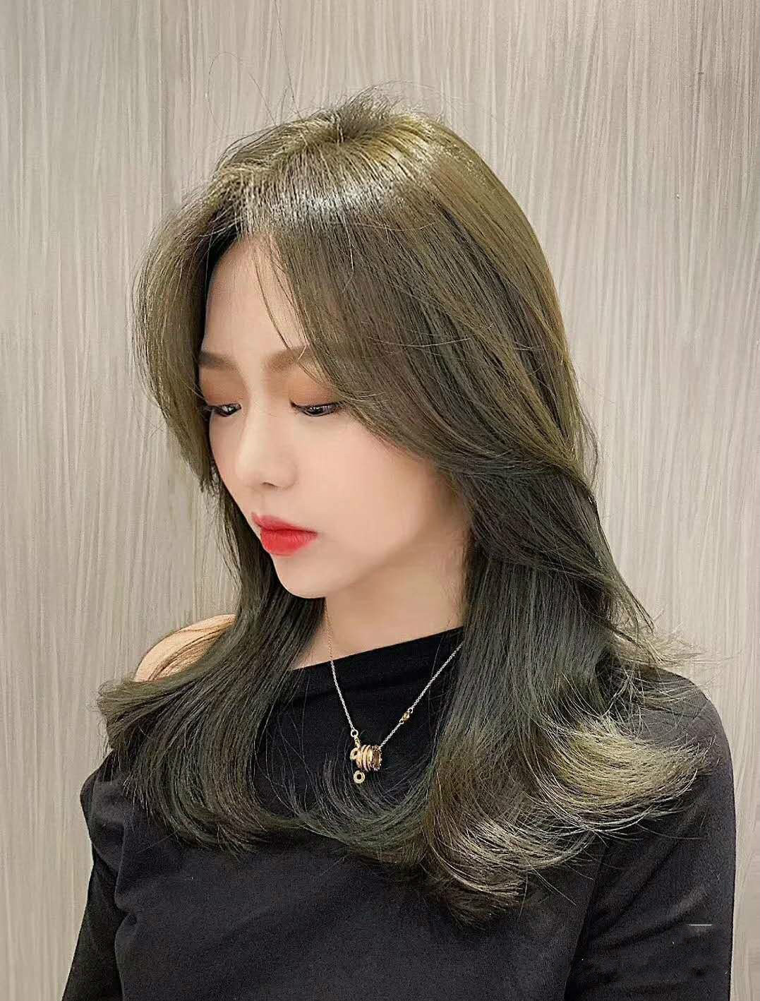 2022潮色网红染发膏一步到位墨绿色男女可用学生自己染发剂 墨绿色