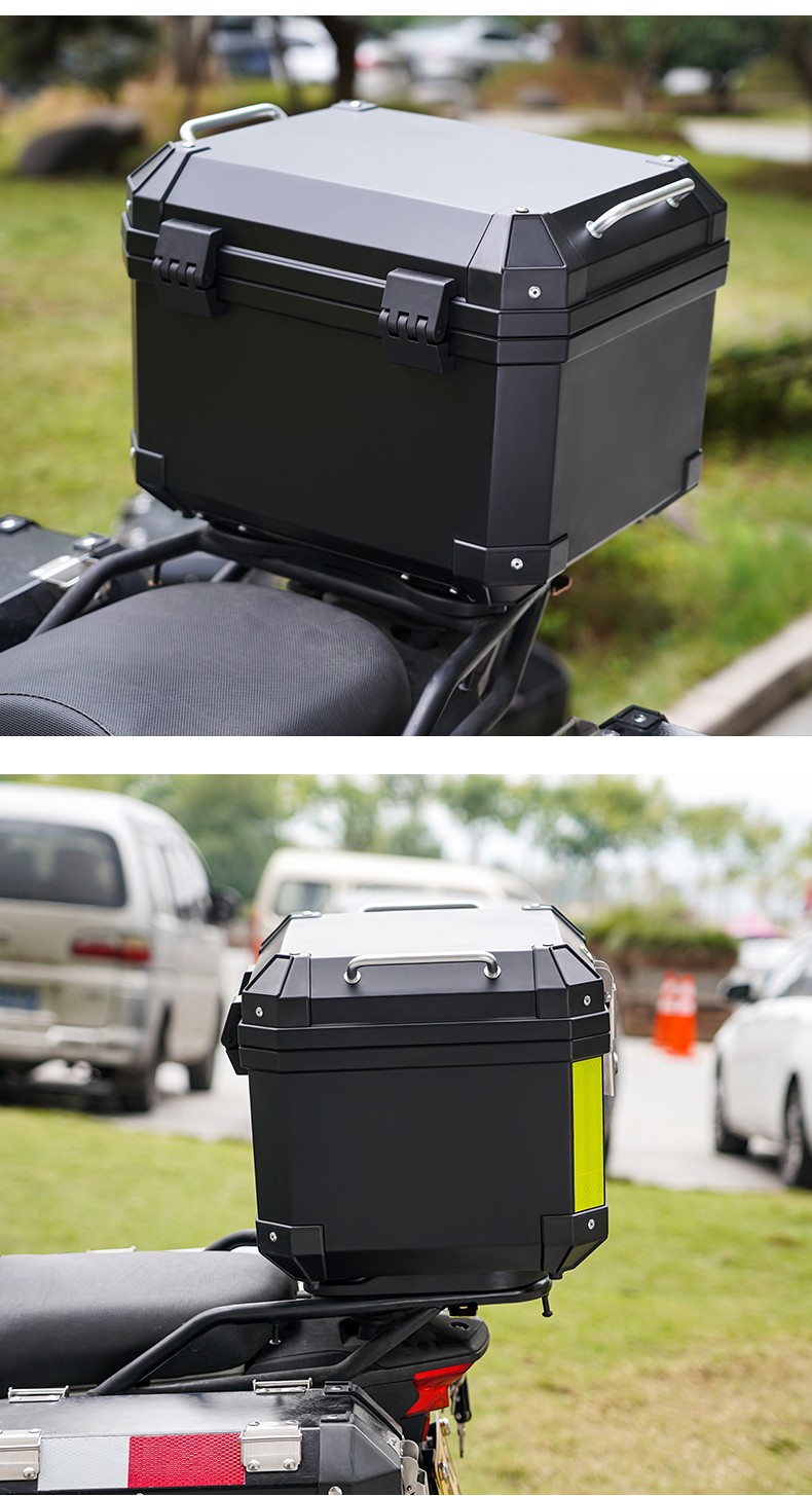 摩托车尾箱通用加厚大号后备箱防抖电动车后备箱电瓶车踏板车储物箱