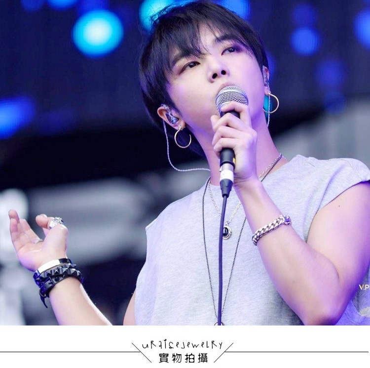 范小书华晨宇同款手链韩版情侣手链一对可定制刻字钛钢男女手链学生