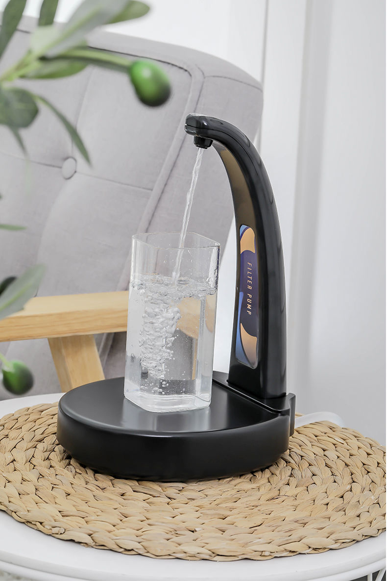 桌面抽水器桶装出水器抽水器桶装家用自动吸水器充电抽水神器 白色 固